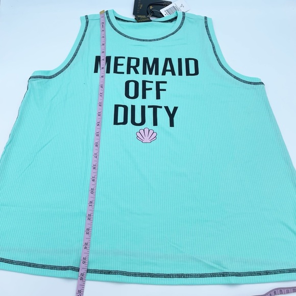 NEW Torrid Disney The Little Mermaid Off Duty Rib Fitted High Neck Tank Size 1X - Picture 10 of 10